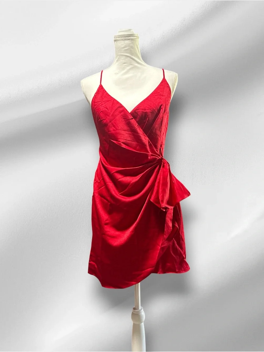 NWT, Hello Molly, If The Gown Fits Wrap Mini Dress, Size LG (8)